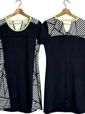 Title Nine Overdrive Gidget Athletic Mini Dress Women's Small Black Golf NWOT